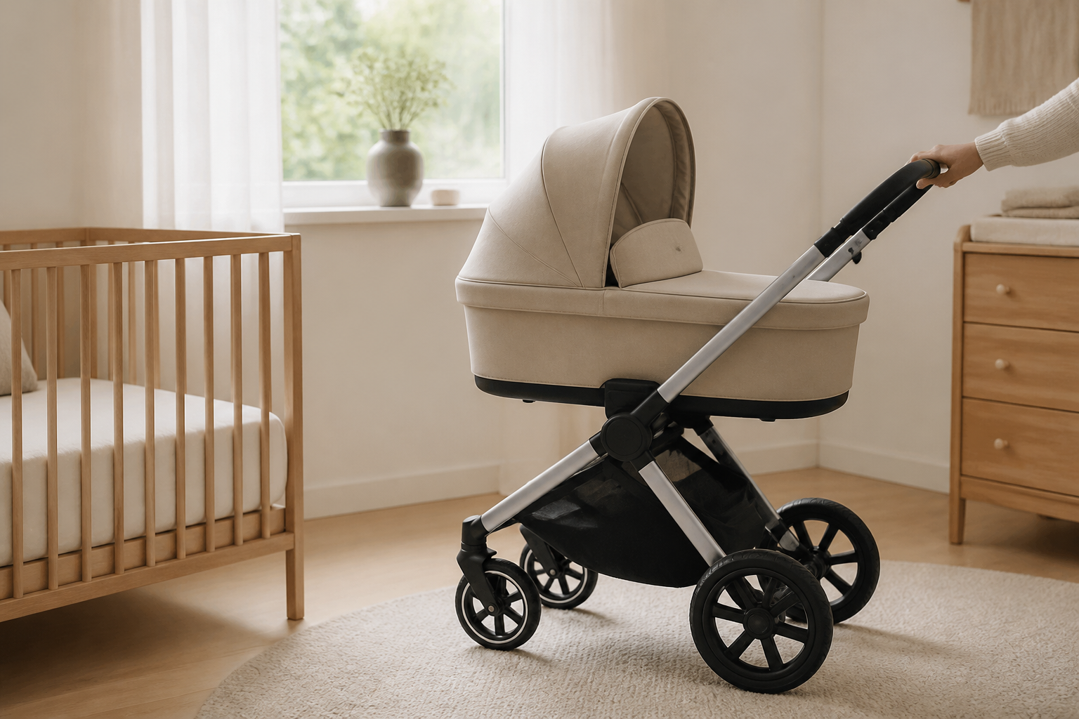 De beste kinderwagen voor een pasgeboren baby kiezen