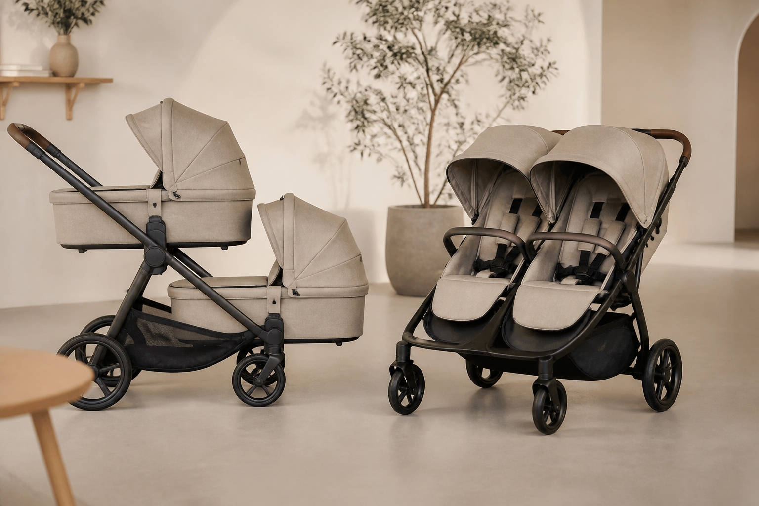 Tandemkinderwagen vs side-by-side kinderwagen: welke koop je?
