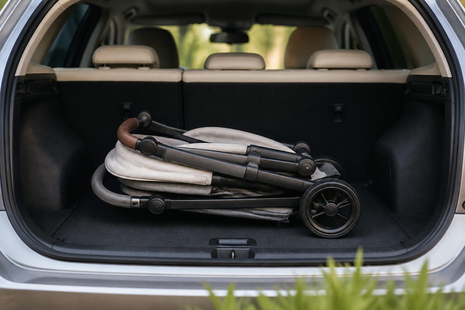 Welke kinderwagen past in een smalle kofferbak?